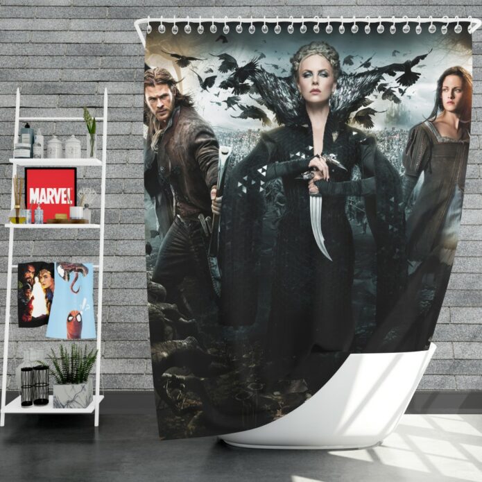 Snow White And The Huntsman Movie Charlize Theron Chris Hemsworth Kristen Stewart Shower Curtain