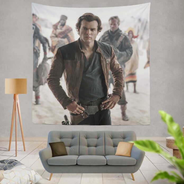 Solo A Star Wars Story Movie Alden Ehrenreich Han Solo Wall Hanging Tapestry