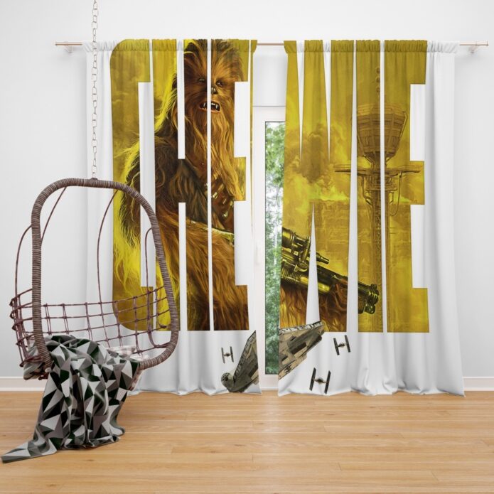 Solo A Star Wars Story Movie Chewbacca Star Wars Window Curtain