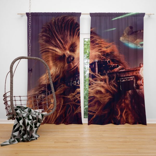 Solo A Star Wars Story Movie Chewbacca Window Curtain