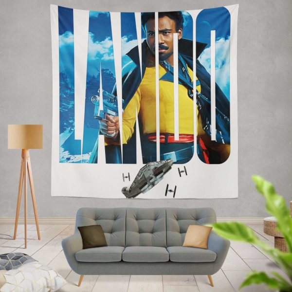 Solo A Star Wars Story Movie Donald Glover Lando Calrissian Star Wars Wall Hanging Tapestry