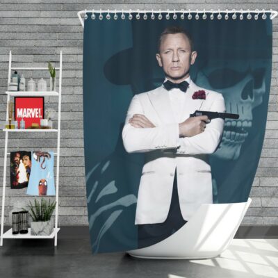 Spectre Movie Daniel Craig Shower Curtain