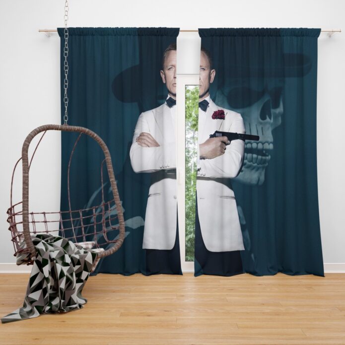 Spectre Movie Daniel Craig Window Curtain