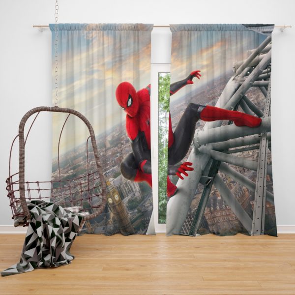 Spider-Man Far From Home Movie Marvel Window Curtain
