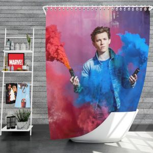 Spider-Man Homecoming Movie Tom Holland Shower Curtain