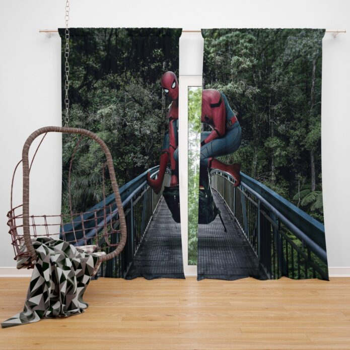 Spider-Man Homecoming Movie Window Curtain