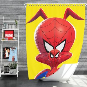 Spider-Man Into The Spider-Verse Movie Kids Shower Curtain