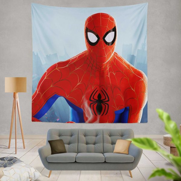 Spider-Man Into The Spider-Verse Movie MCU Wall Hanging Tapestry
