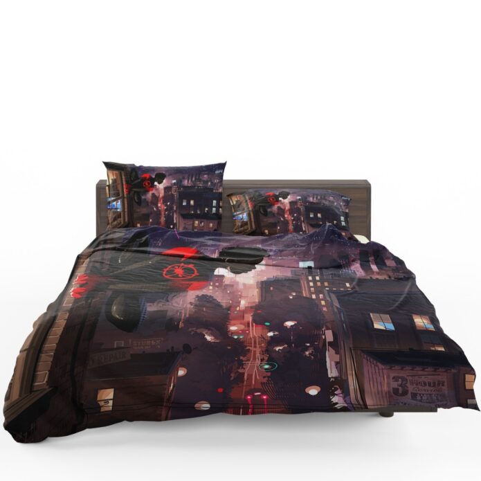 Spider-Man Into The Spider-Verse Movie Marvel Comics Miles Morales Bedding Set 1