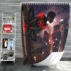Spider-Man Into The Spider-Verse Movie Marvel Comics Miles Morales Shower Curtain