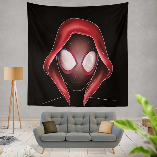 Spider-Man Into The Spider-Verse Movie Miles Morales MCU Wall Hanging Tapestry