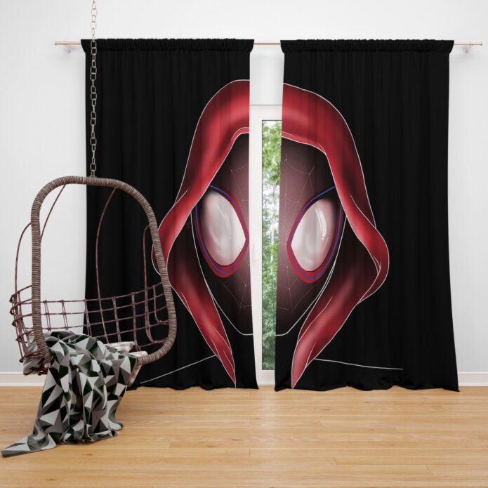 Spider-Man Into The Spider-Verse Movie Miles Morales MCU Window Curtain