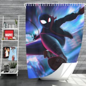 Spider-Man Into The Spider-Verse Movie Miles Morales Shower Curtain