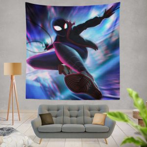 Spider-Man Into The Spider-Verse Movie Miles Morales Wall Hanging Tapestry