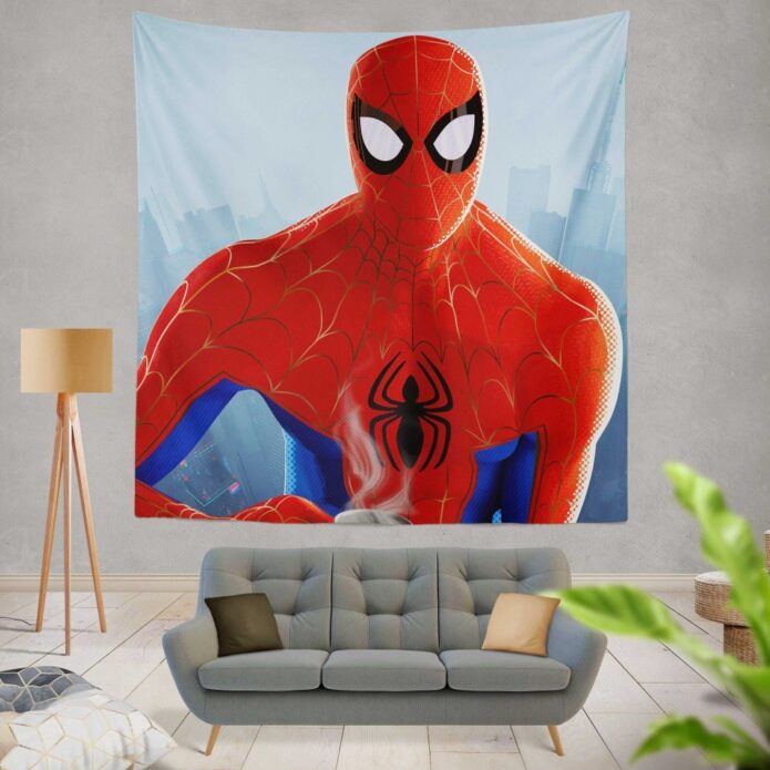 Spider-Man Into The Spider-Verse Movie Wall Hanging Tapestry