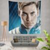 Star Trek Beyond Movie Chris Pine James T Kirk Wall Hanging Tapestry