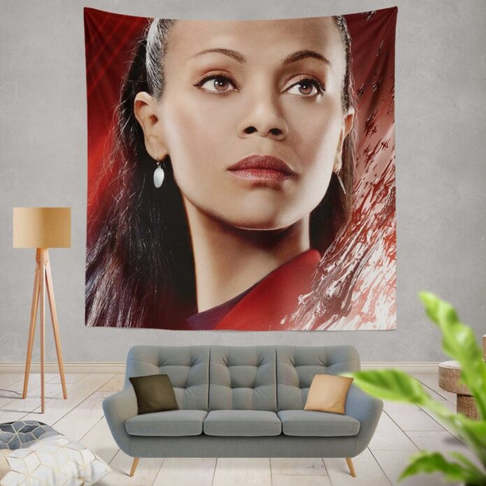 Star Trek Beyond Movie Nyota Uhura Star Trek Beyond Zoe Saldana Wall Hanging Tapestry