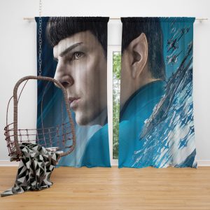 Star Trek Beyond Movie Spock Zachary Quinto Window Curtain