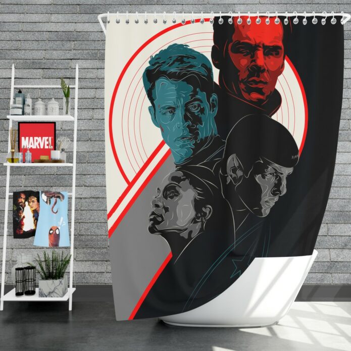 Star Trek Into Darkness Movie Shower Curtain