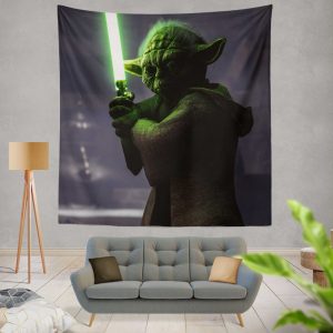 Star Wars Battlefront II 2017 Movie Yoda Wall Hanging Tapestry