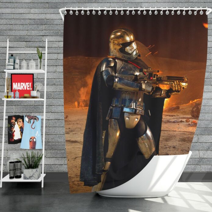 Star Wars Episode VII The Force Awakens Movie Captain Phasma Shower Curtain