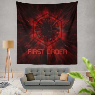 Star Wars Movie Black First Order Red Wall Hanging Tapestry
