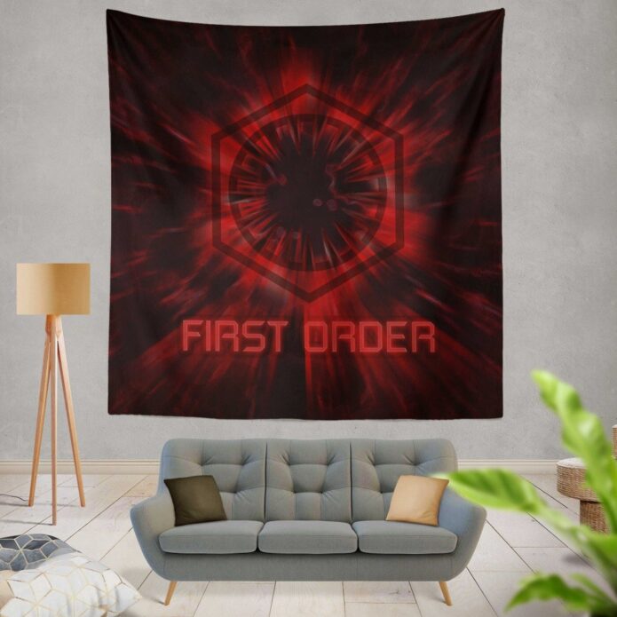 Star Wars Movie Black First Order Red Wall Hanging Tapestry