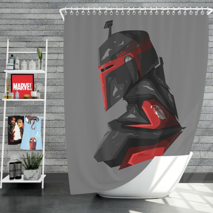 Star Wars Movie Boba Fett Jeremy Bulloch Shower Curtain