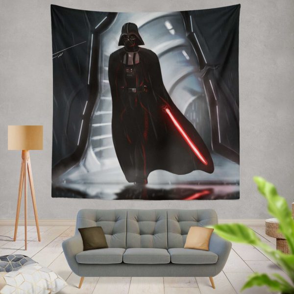 Star Wars Movie Darth Vader Lightsaber Wall Hanging Tapestry