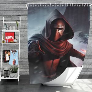 Star Wars Movie Kylo Ren Lightsaber Stormtrooper Shower Curtain