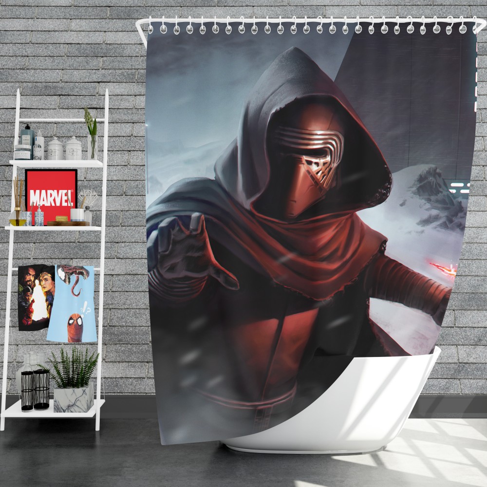 Star Wars Kylo Ren Lightsaber, Stormtrooper Shower Curtain