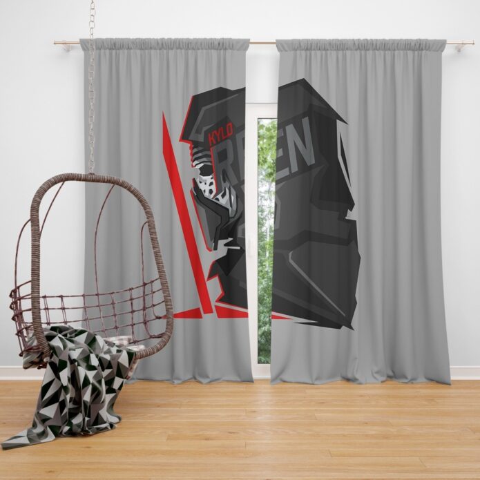 Star Wars Movie Kylo Ren Window Curtain