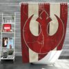 Star Wars Rebel Alliance Helm Movie Logo Shower Curtain
