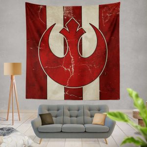 Star Wars Rebel Alliance Helm Movie Logo Wall Hanging Tapestry