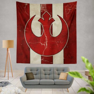Star Wars Rebel Alliance Helm Movie Logo Wall Hanging Tapestry