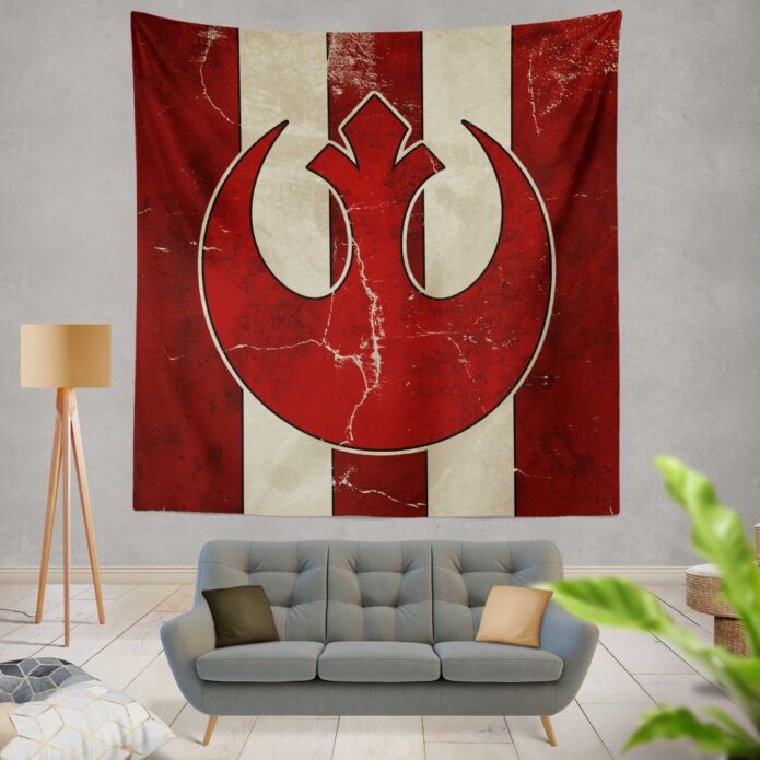 Star Wars Rebel Alliance Helm Movie Logo Wall Hanging Tapestry