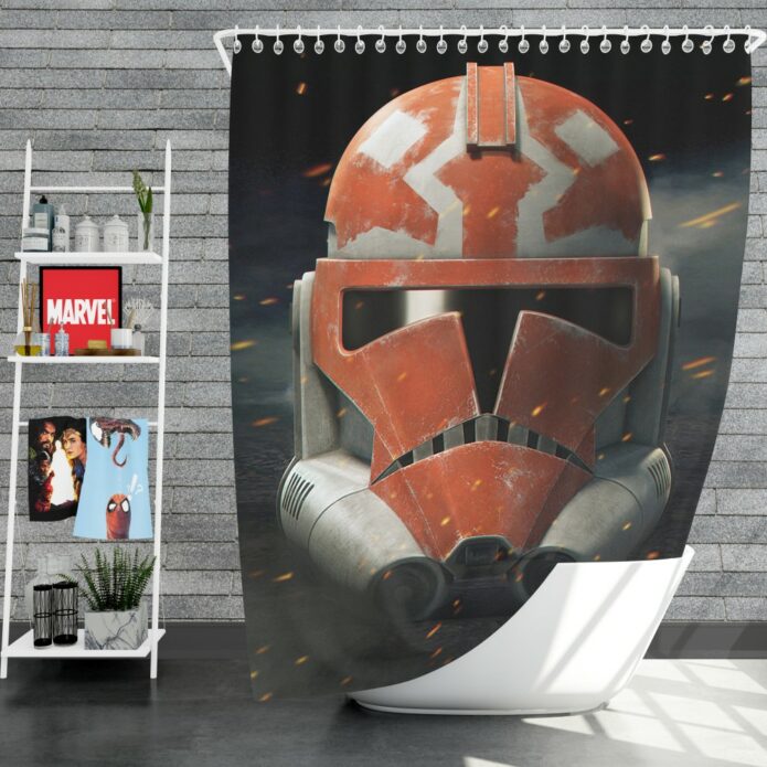 Star Wars The Clone Wars TV Show Clone Trooper Shower Curtain