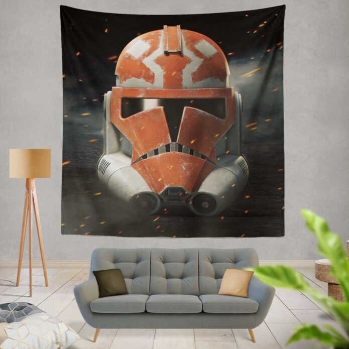 Star Wars The Clone Wars TV Show Clone Trooper Wall Hanging Tapestry