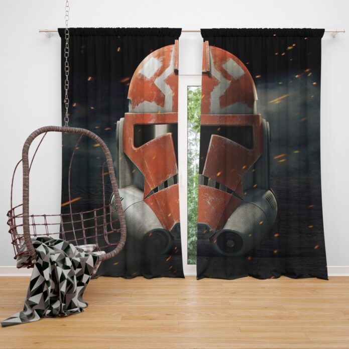 Star Wars The Clone Wars TV Show Clone Trooper Window Curtain