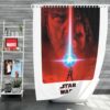 Star Wars The Last Jedi Movie Adam Driver Daisy Ridley Kylo Ren Luke Skywalker Mark Hamill Sci-Fi Space Shower Curtain