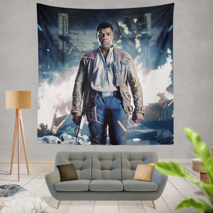 Star Wars The Last Jedi Movie Finn John Boyega Wall Hanging Tapestry