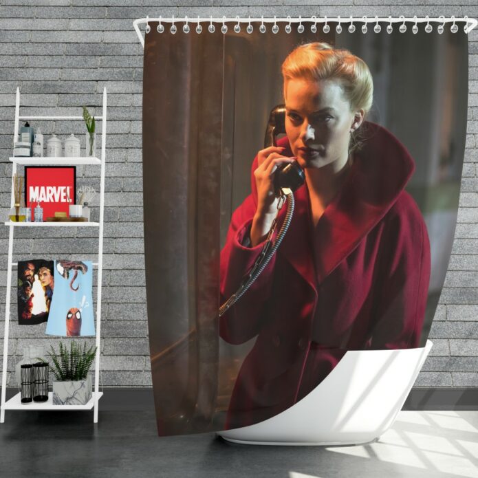 Terminal Movie Margot Robbie Shower Curtain