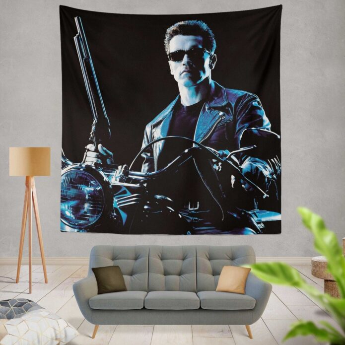 Terminator 2 Judgment Day Movie Arnold Schwarzenegger Wall Hanging Tapestry