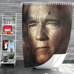 Terminator Genisys Movie Terminator Arnold Schwarzenegger Shower Curtain
