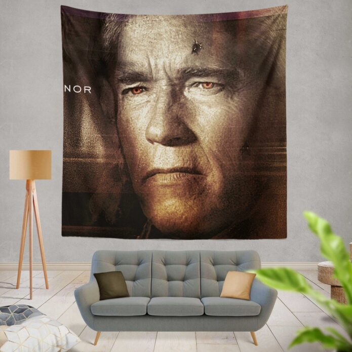 Terminator Genisys Movie Terminator Arnold Schwarzenegger Wall Hanging Tapestry