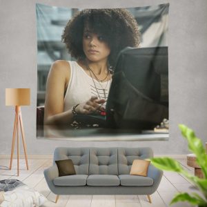 The Fate of The Furious Movie Nathalie Emmanuel Ramsey Wall Hanging Tapestry