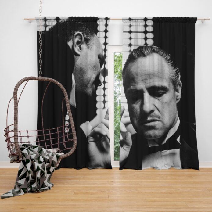 The Godfather Movie Marlon Brando Window Curtain