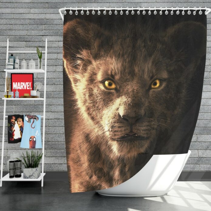 The Lion King 2019 Movie Simba Kids Shower Curtain