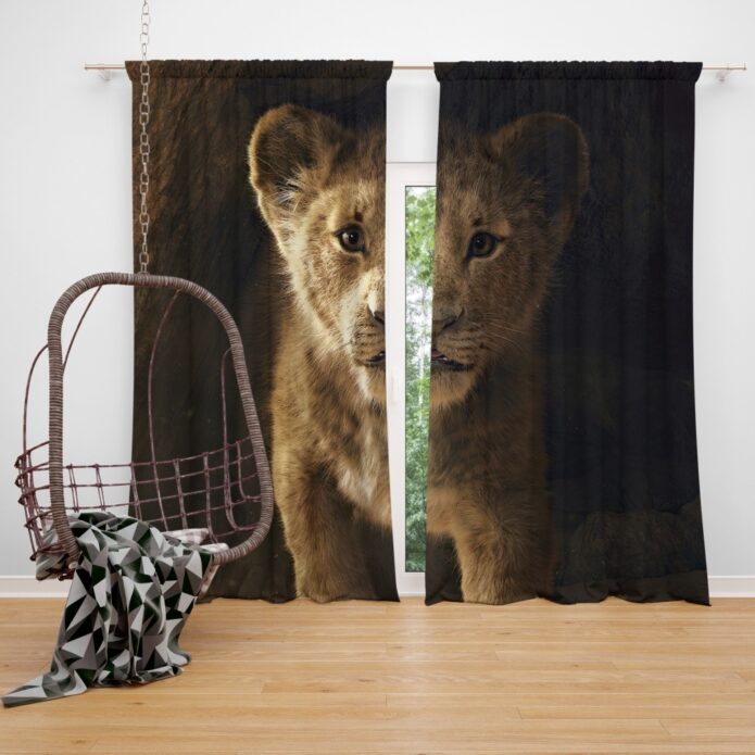 The Lion King 2019 Movie Simba Window Curtain