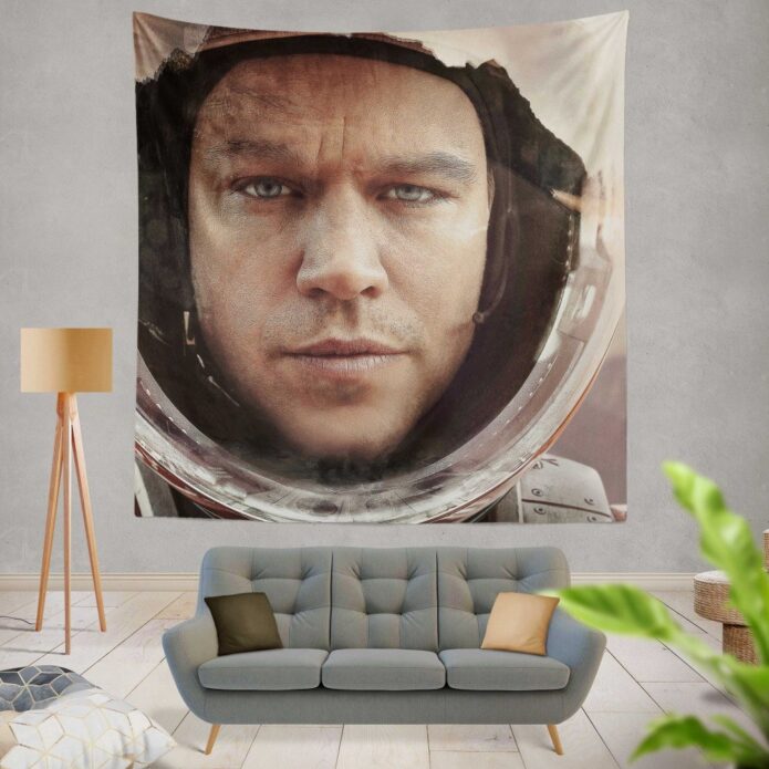The Martian Movie Matt Damon Wall Hanging Tapestry